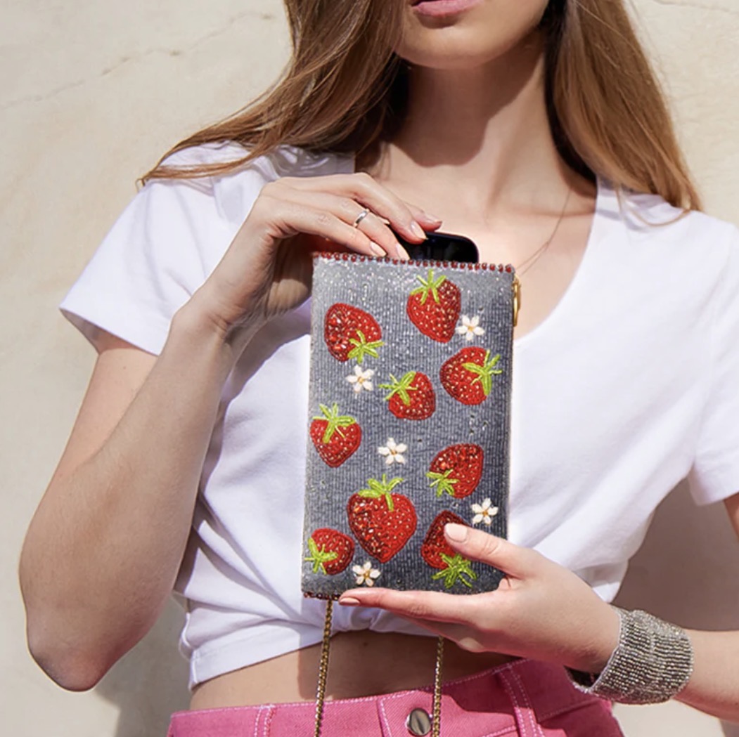mary frances straberry bag